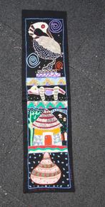 Unieke geborduurde tafellopers/wanddecoraties uit Afrika, Ophalen of Verzenden