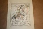 Antieke kaart - Bataafsche Republiek in 1801 - Witkamp - 187, Ophalen of Verzenden, Gelezen, Nederland, Landkaart