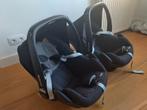 2 x Maxi Cosi groep 0 Pebble met Easybase isofix en spiegels, Ophalen, Zo goed als nieuw, Isofix, 0 t/m 13 kg