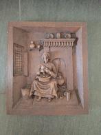 stenen plaquette van de aardappel schilster, Antiek en Kunst, Ophalen of Verzenden