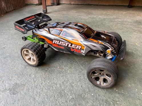 Traxxas Rustler VXL, Hobby en Vrije tijd, Modelbouw | Radiografisch | Auto's, Gebruikt, Auto offroad, Elektro, Ophalen of Verzenden