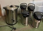 10 liter percolator en 4 kannen ( met pomp), 10 kopjes of meer, Ophalen of Verzenden, Gebruikt, Espresso apparaat