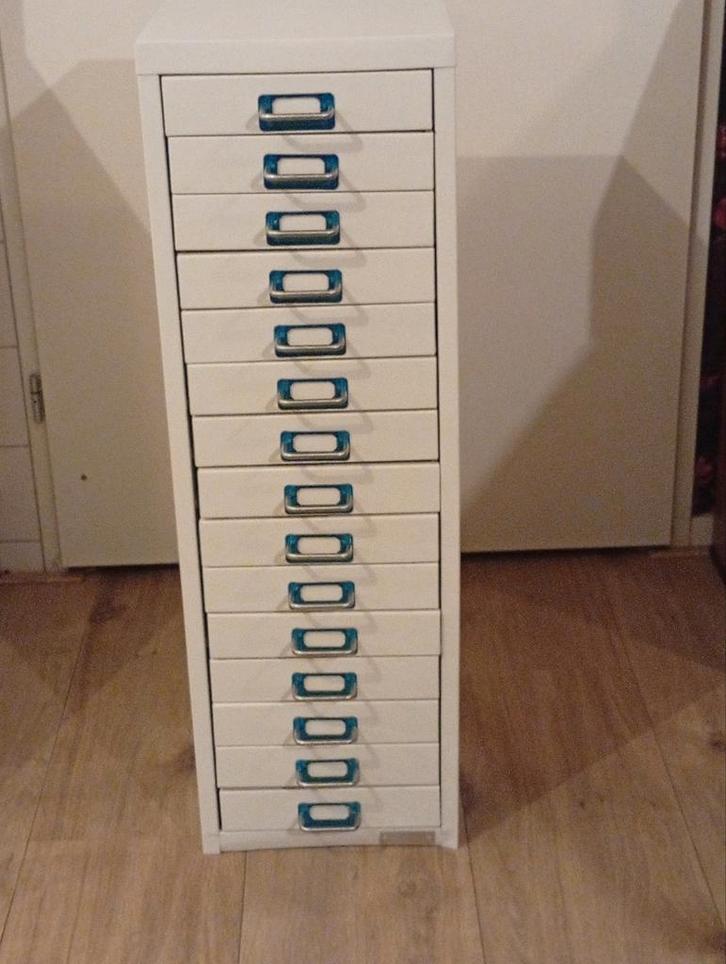 Stalen ladekast met 15 kleine lades 88x28x38cm zgan, Huis en Inrichting, Kasten | Ladekasten, Ophalen of Verzenden