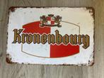 KRONENBOURG BIER reclame bord NIEUW (geen emaille), Ophalen of Verzenden, Nieuw, Reclamebord