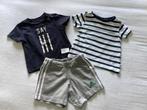 Korte broek en twee shirtjes maat 74, Kinderen en Baby's, Babykleding | Maat 74, Ophalen of Verzenden, Zo goed als nieuw, Jongetje