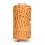 100 meter 5 mm macrame katoen koord touw amber gerecycled, Hobby en Vrije tijd, Overige Hobby en Vrije tijd, Ophalen of Verzenden