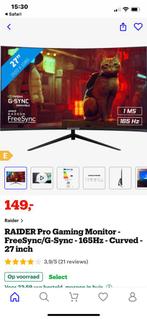 Kapotte monitor, Computers en Software, Monitoren, Gaming, Full HD, Ophalen of Verzenden, Ingebouwde speakers