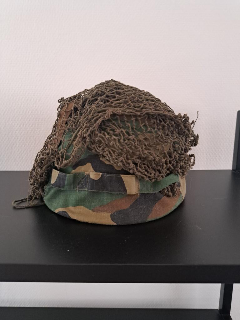 Airsoft Leger Helm met Camouflage, Verzamelen, Militaria | Algemeen, Ophalen of Verzenden, Overige soorten, Overige gebieden, Helm of Baret