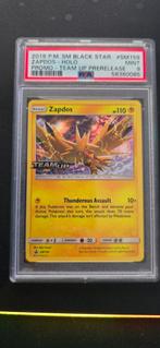 Pokemon TCG - Zapdos Pre release psa 9 Promo stamped., Ophalen of Verzenden, Zo goed als nieuw, Losse kaart