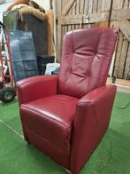 Sta-op-stoel rood leer bordeaux, Ophalen, Gebruikt, Minder dan 75 cm, Leer