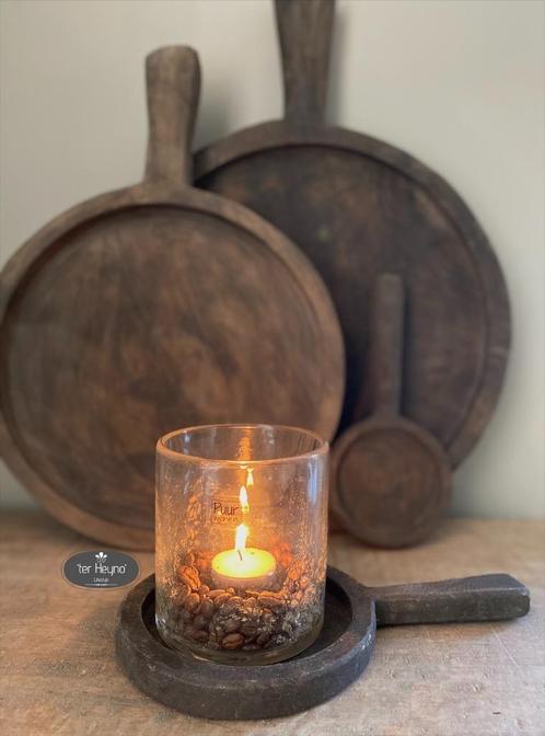 Houten onderzetter amuseplankje lepel hout stoer landelijk, Huis en Inrichting, Woonaccessoires | Overige, Nieuw, Verzenden