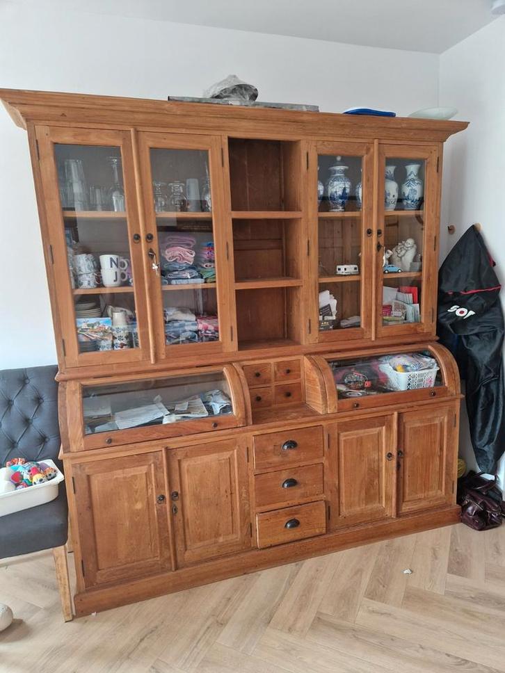 Teak Houten Grutterskast - Groot Formaat, Huis en Inrichting, Kasten | Buffetkasten, Gebruikt, 200 cm of meer, 150 tot 200 cm