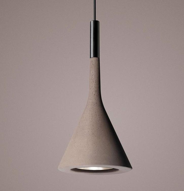 Foscarini Hanglamp Beton Design 1 stuk, Huis en Inrichting, Lampen | Hanglampen, Zo goed als nieuw, Minder dan 50 cm, Overige materialen