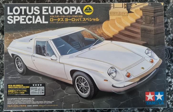 Tamiya Lotus Europa Special 1/24 Model Kit, Hobby en Vrije tijd, Modelbouw | Auto's en Voertuigen, Nieuw, Auto, Groter dan 1:32
