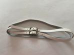 Witte dubbele leren riem maat 105, Kleding | Dames, Riemen en Ceinturen, Minder dan 3 cm, 100 cm of meer, Heupriem, Ophalen of Verzenden
