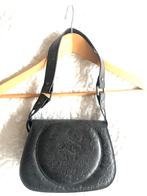 Luxe tas “Diesel Black Gold” zwarte bewerkt leren tas bloem, Handtas, Ophalen of Verzenden, Zo goed als nieuw, Zwart