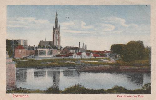 Roermond Mooie Oude Ongelopen Kaart Gezicht over de Roer., Verzamelen, Ansichtkaarten | Nederland, Ongelopen, Limburg, Voor 1920