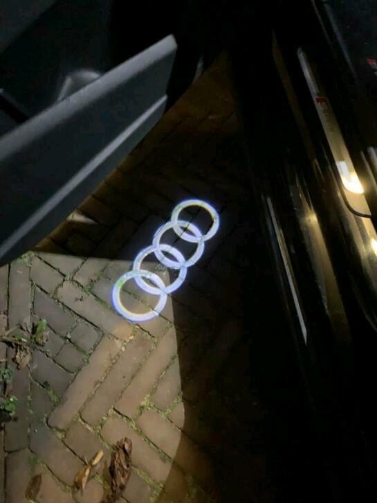 Audi logo led instapverlichting nieuw, Auto-onderdelen, Verlichting, Audi, Nieuw, Ophalen of Verzenden