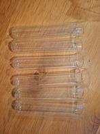 Reageerbuisjes, mini vaasjes, stekvaasjes 6stuks, Ophalen of Verzenden, Zo goed als nieuw, Glas, Minder dan 50 cm