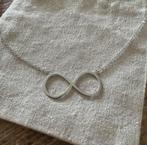 Zilveren 925 ketting met Infinity hanger 45cm, Ophalen of Verzenden, Nieuw, Zilver, Zilver