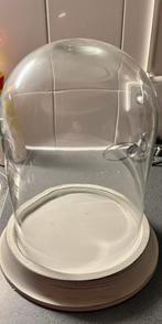 2x Glazen stolp - 25 cm hoog, Ophalen, Gebruikt, Overige kleuren, Glas