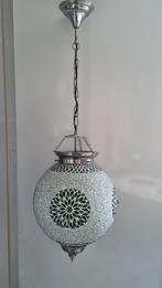 hanglamp, Huis en Inrichting, Lampen | Hanglampen, Glas, Vintage, Ophalen of Verzenden, Zo goed als nieuw