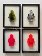 3D Lego pop man in lijstje Pop art neon schilderij Epoxy Art, Ophalen