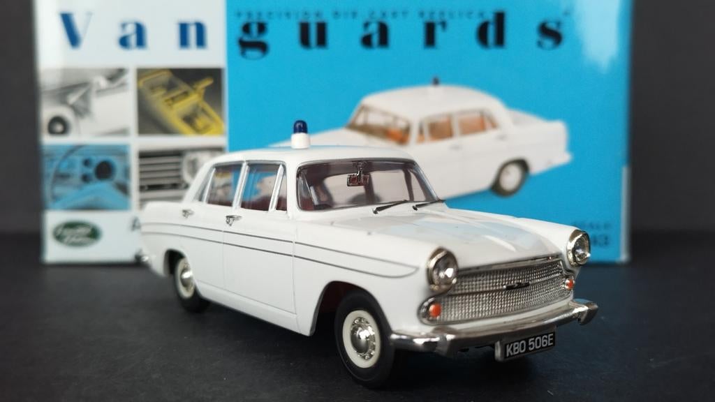 Austin A60 Cardiff Police 1:43 Vanguards Pol, Auto, Nieuw, Info@corgiclassics.co.uk, Le19 1rl Leicester uk