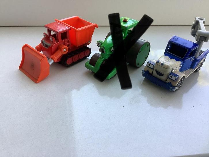 2x bob de bouwer voertuigen auto voertuig muck dodger, Kinderen en Baby's, Speelgoed | Speelgoedvoertuigen, Zo goed als nieuw