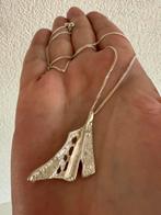 M100/Zilveren Modernist ketting Finse Stijl, Gebruikt, Verzenden, X, Zilver