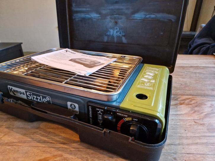 Kampa Sizzle Gas BBQ in koffer, Caravans en Kamperen, Kampeeraccessoires, Gebruikt, Ophalen of Verzenden