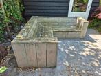 MOET weg GRATIS VANDAAG OPHALEN steigerhout hoekbank, Tuin en Terras, Tuinsets en Loungesets, Ophalen, Gebruikt, Steigerhout