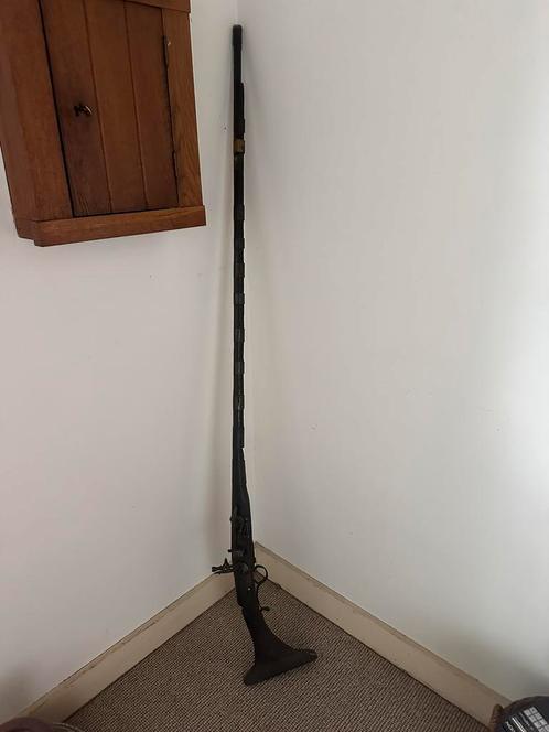Antiek 18-19e eeuw musket geweer., Antiek en Kunst, Antiek | Overige Antiek, Ophalen of Verzenden