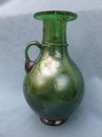 Perzië - grote vaas van groen glas - 18e - 19e eeuw, Antiek en Kunst, Ophalen of Verzenden