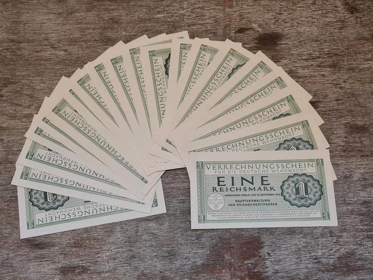 Set Duitse bankbiljetten Tweede Wereldoorlog (#8), Verzamelen, Militaria | Tweede Wereldoorlog, Duitsland, Ophalen of Verzenden
