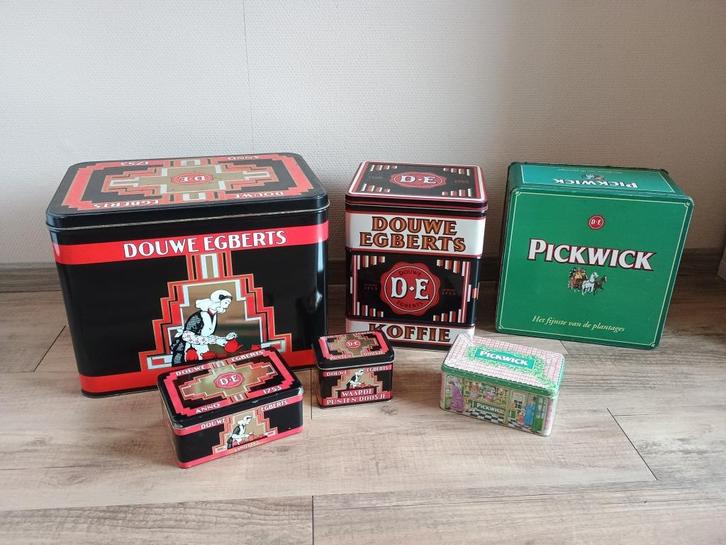 Douwe Egberts en pickwick blikken, Verzamelen, Blikken, Gebruikt, Overige, Douwe Egberts, Ophalen