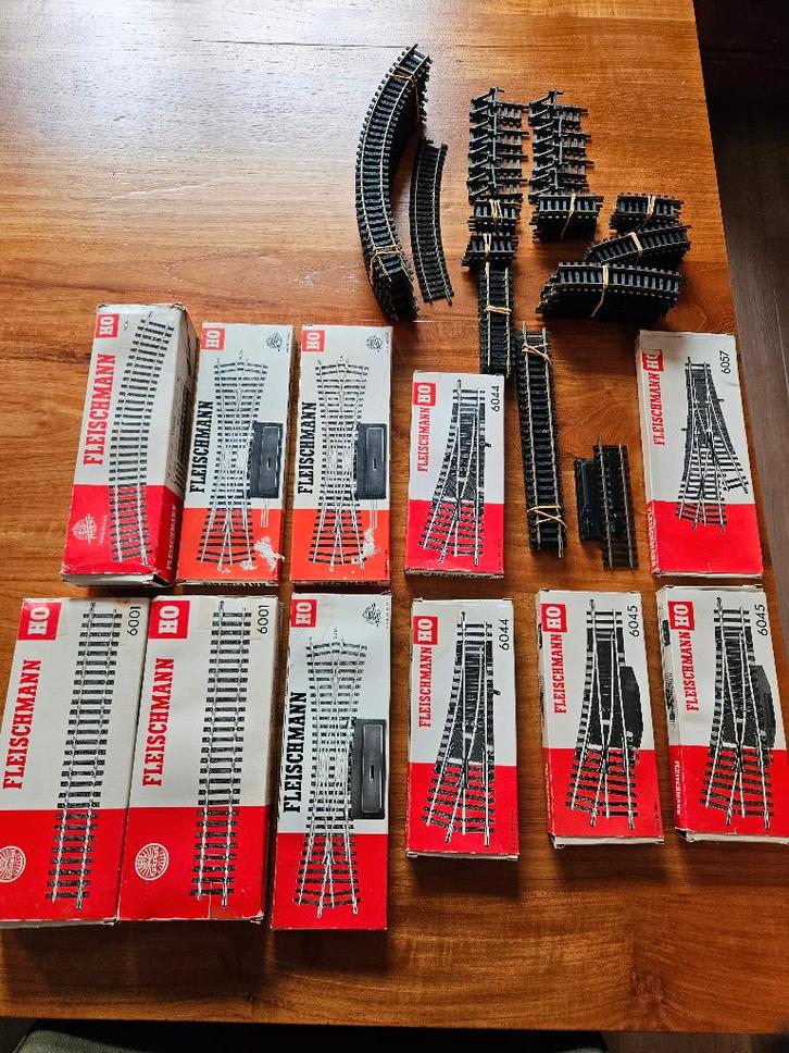 Modelbouw treinrails Fleischmann, Hobby en Vrije tijd, Modeltreinen | H0, Zo goed als nieuw, Rails, Gelijkstroom, Fleischmann