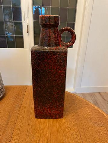 Vintage Rode fles / kan keramiek met oor West Germany beschikbaar voor biedingen