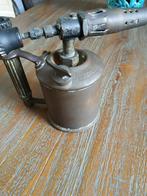 Antiek koperen brandlamp ., Ophalen of Verzenden