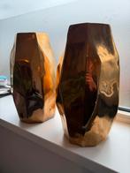 2x Ecri Living Gouden Vazen 40 cm. Prachtig!, Ophalen, Overige materialen, Overige kleuren, Zo goed als nieuw