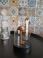 Gouden Flamingo in stolp, Huis en Inrichting, Woonaccessoires | Stolpen, Ophalen, Zo goed als nieuw