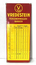 Vredestein Personenwagenbanden. Emaille bord., Reclamebord, Gebruikt, ., Ophalen of Verzenden