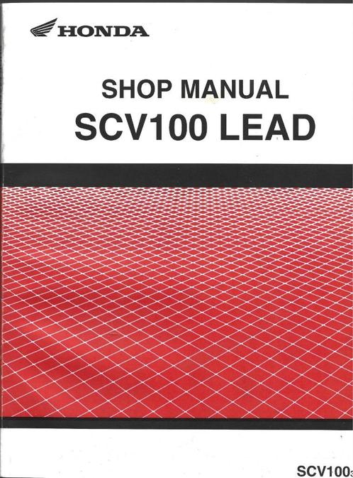 Honda SCV100 Lead werkplaatsboek scooter, Motoren, Handleidingen en Instructieboekjes, Honda, Ophalen of Verzenden