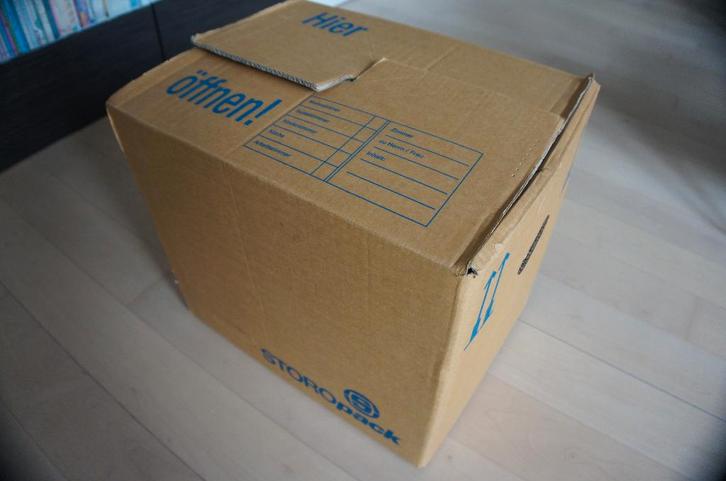 25 Verhuisdozen, stevige verhuisdoos, Doe-het-zelf en Verbouw, Kratten en Dozen, Gebruikt, Doos, Minder dan 50 cm, 35 tot 50 cm