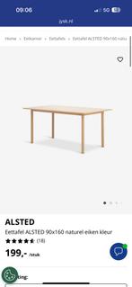 Eettafel nieuw, Huis en Inrichting, Tafels | Sidetables, Ophalen, 200 cm of meer, Zo goed als nieuw, 25 tot 50 cm