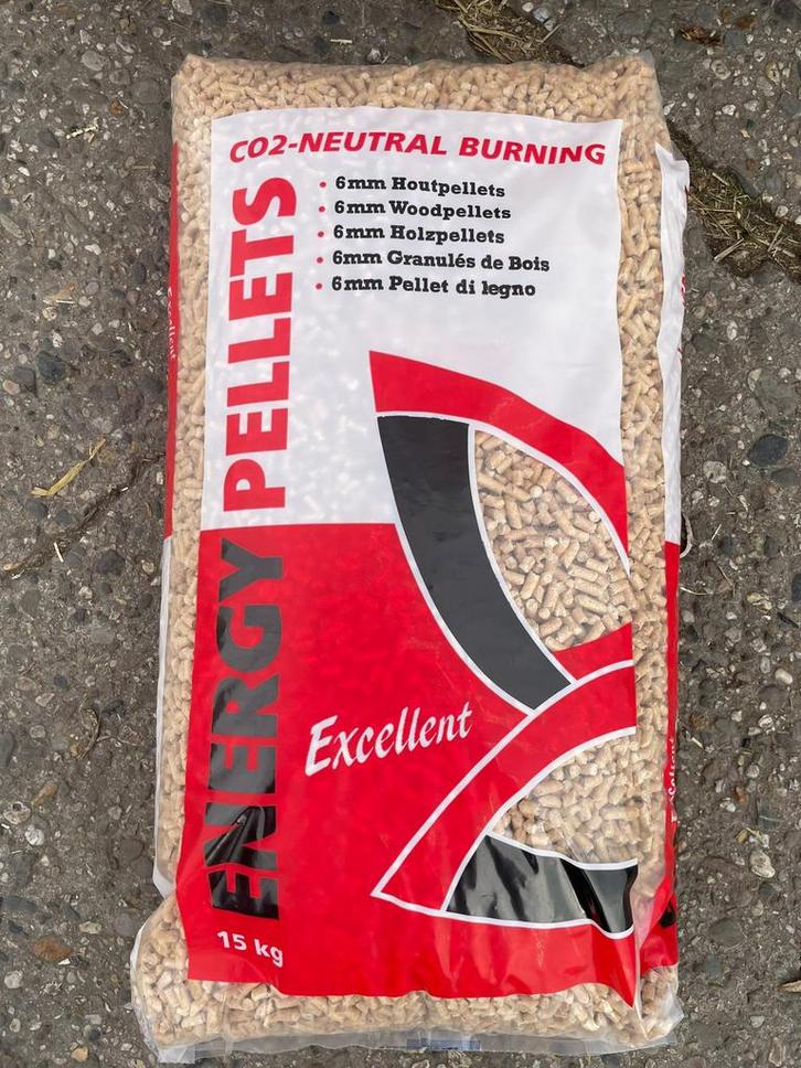 Houtpellets Houtkorrels Energypellets Houtkorrels, Tuin en Terras, Haardhout, Blokken, Overige houtsoorten, Minder dan 3 m³, Ophalen