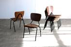 vintage schoolstoelen | stapelstoelen | stoelen | industrial, Gebruikt, Bruin, ., Ophalen of Verzenden