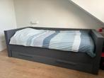 Woood bed Dennis compleet met matrassen, Huis en Inrichting, Slaapkamer | Bedden, Grijs, 90 cm, Gebruikt, Eenpersoons