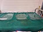 ovenschalen groot glas drie stuks, Ophalen of Verzenden, 'T Olde Gre-j, Info@toldegrej.nl, Endepoelstraat 20f Didam