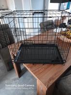 Honden bench zwart, Dieren en Toebehoren, Hondenhokken, Ophalen, Zo goed als nieuw, Minder dan 75 cm, Minder dan 65 cm